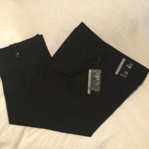 NWT Style & Co Cropped Black Pant, sz 14